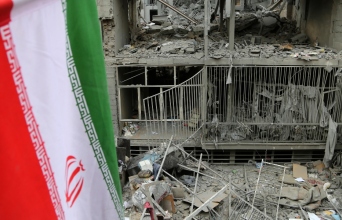 Κατεστραμμένο κτίριο στην Τεχεράνη μετά από ισραηλινό χτύπημα