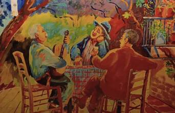 Μια γεύση από την παλιά Αθήνα: πλακιώτικες ταβέρνες με έργα του Γιώργου Σαββάκη