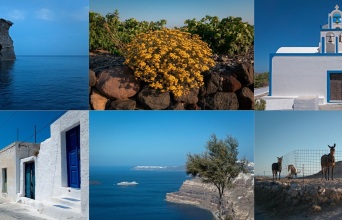 Σαντορίνη: Τα εντός τοπία - Η χρωματική εκδοχή