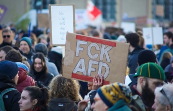 Anti-AfD Protest in Marburg, Germany