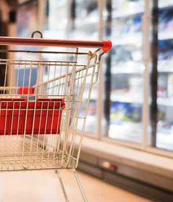 Καρότσι σε σούπερ μάρκετ