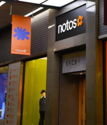 Τα πολυκαταστήματα Notos στη συμβολή Αιόλου και Σταδίου