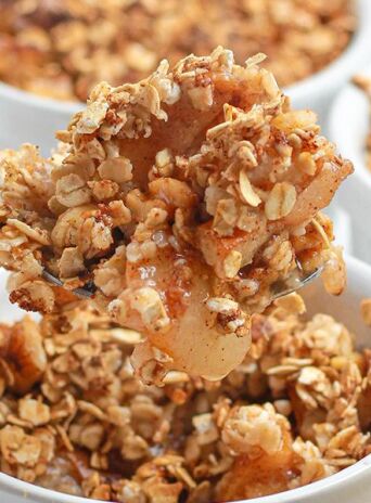 Καραμελωμένα αχλάδια κραμπλ