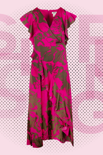 φλοράρ φόρεμα DKNY