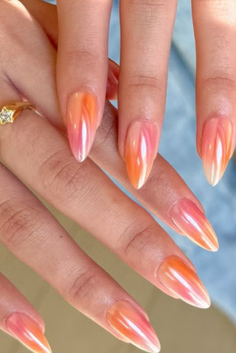 Golden hour nails