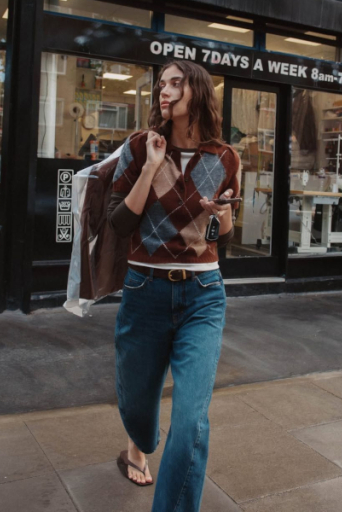 Argyle sweater 