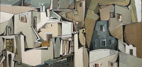 Γιάννης Γαΐτης, Φηρά Σαντορίνης, 1953, από την έκθεση «60 χρόνια ΜΙΕΤ- Αναγνώσεις μιας συλλογής» στο Μουσείο Μπενάκη