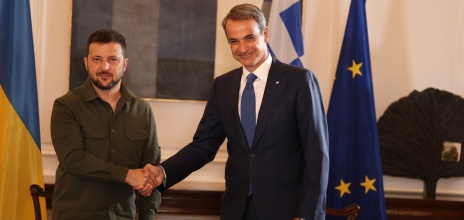 Βολοντίμιρ Ζελένσκι και Κυριάκος Μητσοτάκης