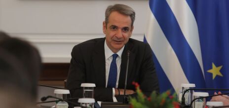Ο Κυριάκος Μητσοτάκης στο Υπουργικό Συμβούλιο