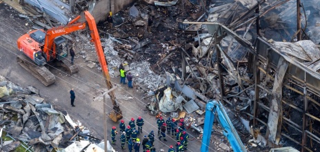 Εικόνα από την καταστραμένη πτέρυγα της Βιολάντα στα Τρίκαλα