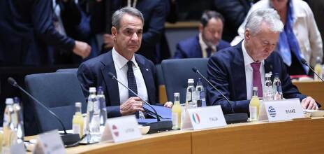 Ο πρωθυπουργός Κυριάκος Μητσοτάκης στη Σύνοδο Κορυφής της ΕΕ στις Βρυξέλλες