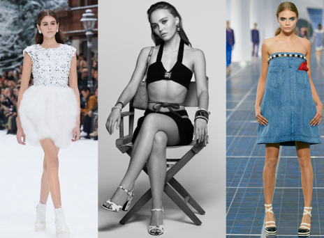 Kaia Gerber, Lily Rose Depp, Cara Delevingne