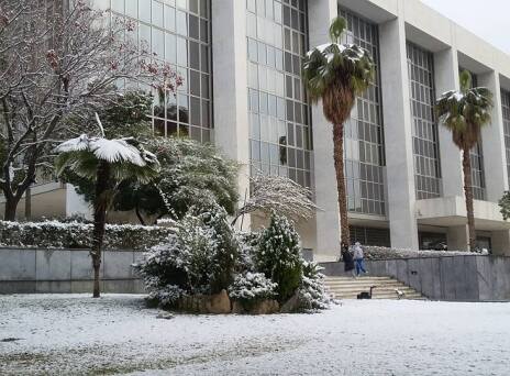 Στα «λευκά» ξύπνησε η Αττική – Κλειστά όλα τα σχολεία (εικόνες)