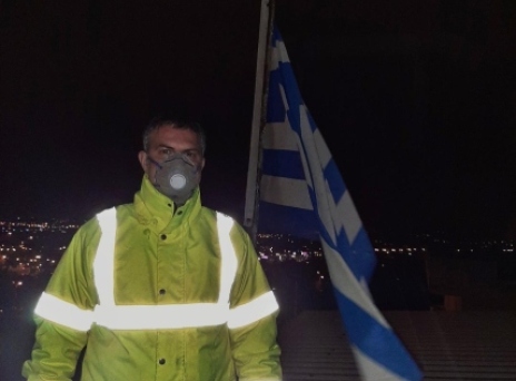 Μιχάλης Παΐδας,καθαριστής του δήμου Αγίας Παρασκευής