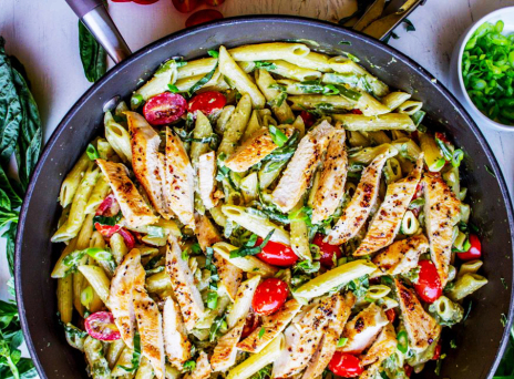 Πένες με κοτόπουλο σε 30’