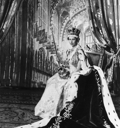 Η Βασίλισσα Ελισάβετ την ημέρα Στέψης της, 2 Ιουνίου 1953