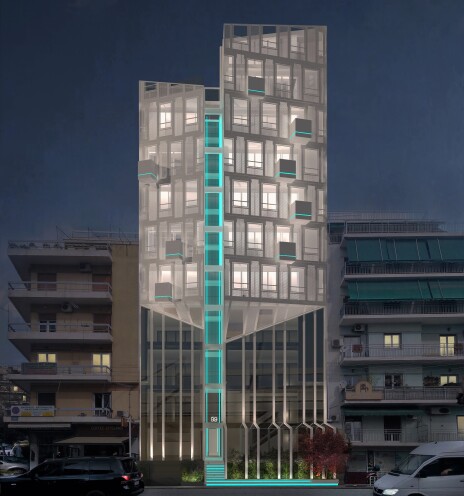 Zenobia. Κτίριο μεικτών χρήσεων Πανόρμου. Υπό κατασκευή