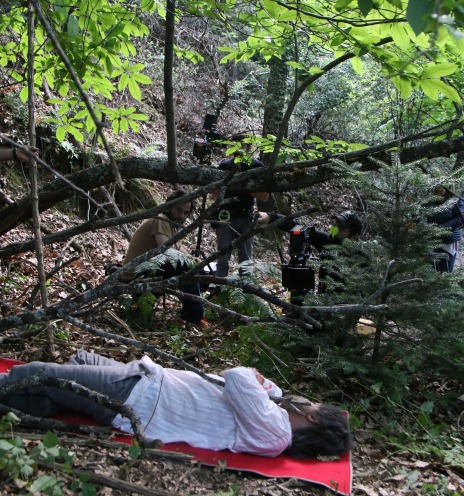 Στιγμιότυπο από τα γυρίσματα της ταινίας «Άλυτη» του Μίνωα Νικολακάκη 