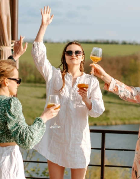 Women having fun