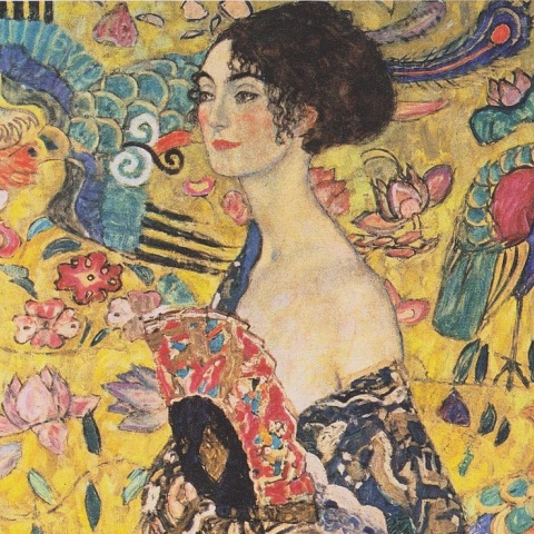 Dame mit Fächer (Γυναίκα με βεντάλια) του Γκούσταβ Κλιμτ