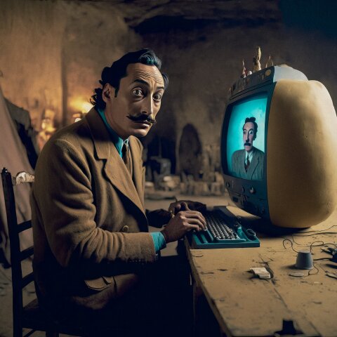 Έργο από τη έκθεση MAIF Deep Fake στην Superchief Gallery NFT