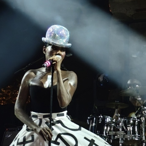 Η Grace Jones στον Λόφο της Σάνης