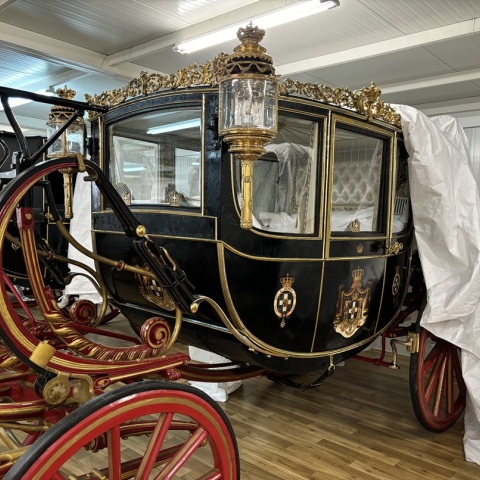 Η γαμήλια άμαξα μετά τη συντήρηση