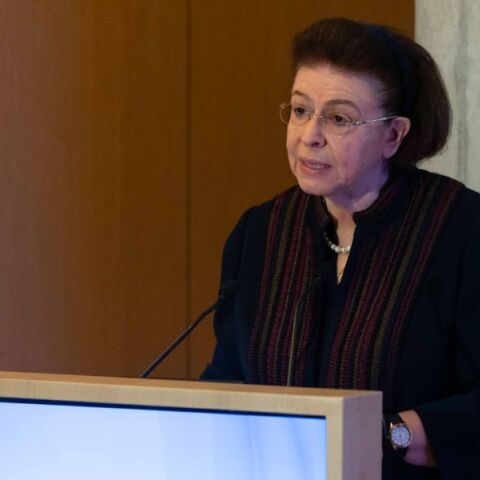 Η Υπουργός Πολιτισμού, Λίνα Μενδώνη