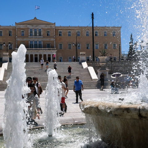 Υψηλές θερμοκρασίες στο κέντρο της Αθήνας