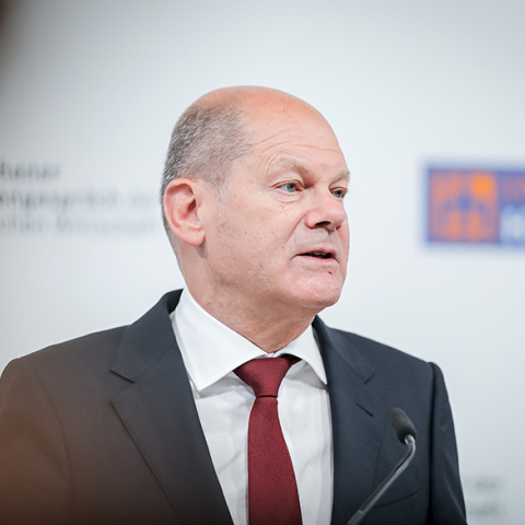 Ο Γερμανός καγκελάριος Όλαφ Σολτς