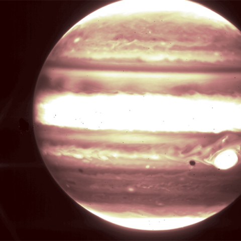 Ο Δίας και οι δορυφόροι του από το διαστημικό τηλεσκόπιο James Webb