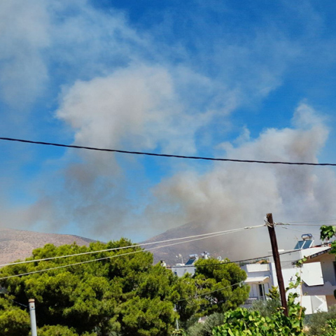 Πυρκαγιά στην περιοχή Φέριζα Σαρωνικού