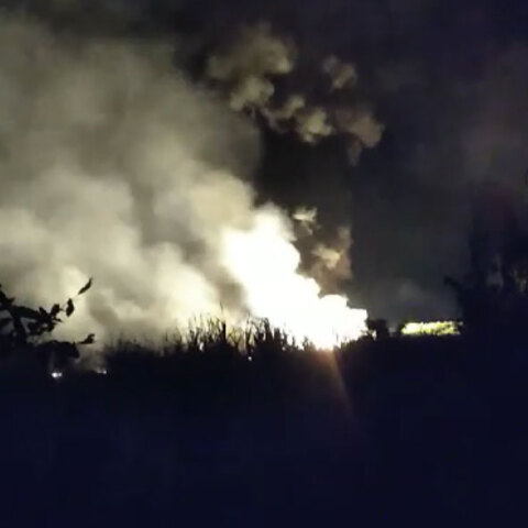 Φωτιά μετά την πτώση αεροσκάφους στην Καβάλα