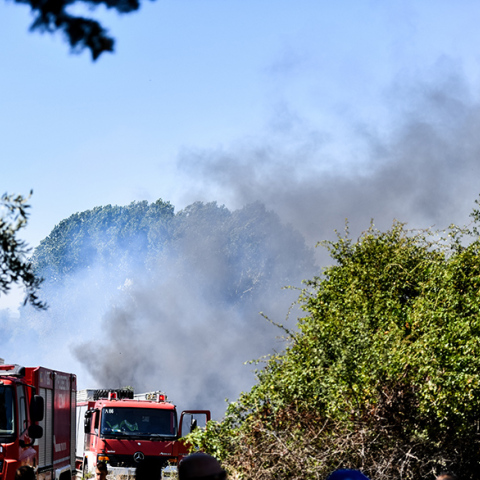Φωτιά στην Αγία Μαρίνα Κορωπίου
