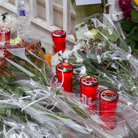 Το σημείο όπου δολοφονήθηκε ο 19χρονος Άλκης Καμπανός