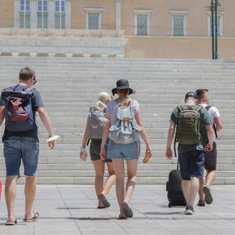 Τουρίστες στην Αθήνα