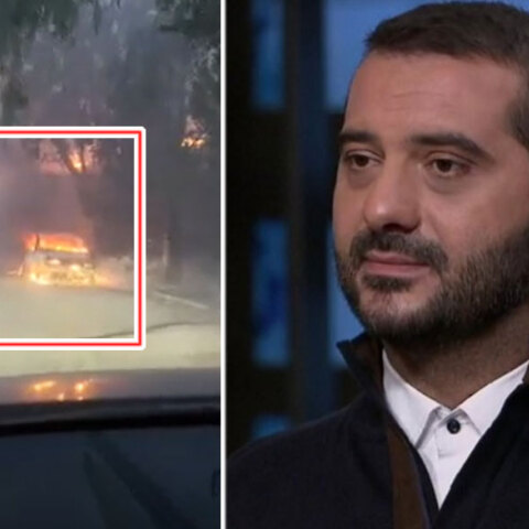 Ο Λεωνίδας Κουτσόπουλος πέρασε δίπλα από φλεγόμενο αυτοκίνητο στο Ντράφι