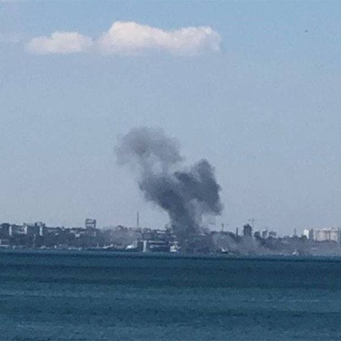 Ρωσική πυραυλική επίθεση στην Οδησσό