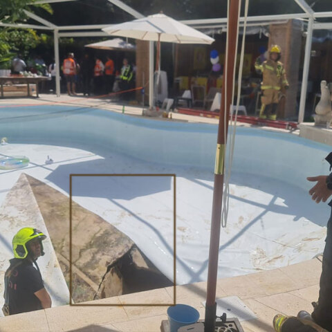 Η τρύπα στην πισίνα που ρούφηξε τον άτυχο άνδρα στο Ισραήλ