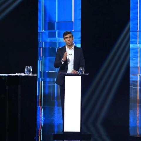 Ρίσι Σουνάκ - Λιζ Τρας © EPA/JONATHAN HORDLE / ITV / HANDOUT