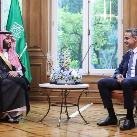  ΣΥΝΑΝΤΗΣΗ ΤΟΥ ΠΡΩΘΥΠΟΥΡΓΟΥ ΚΥΡ. ΜΗΤΣΟΤΑΚΗ ΜΕ ΤΟΝ ΠΡΙΓΚΙΠΑ ΔΙΑΔΟΧΟ ΤΗΣ Σ. ΑΡΑΒΙΑΣ MOHAMMED BIN SALMAN AL SAUD