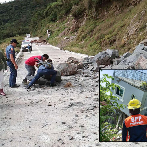 Κατολισθήσεις και καταστροφές σε κτίρια προκάλεσε ο μεγάλος σεισμός στις Φιλιππίνες