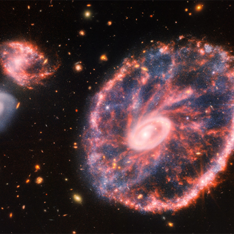 Νέα εντυπωσιακή εικόνα από τον μακρινό γαλαξία Cartwheel