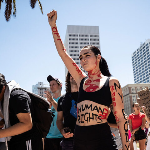 Διαμαρτυρία στις ΗΠΑ για το δικαίωμα στην άμβλωση