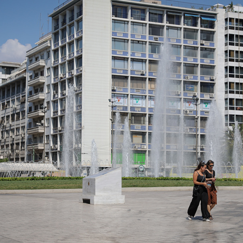 Ζέστη στο κέντρο της Αθήνας