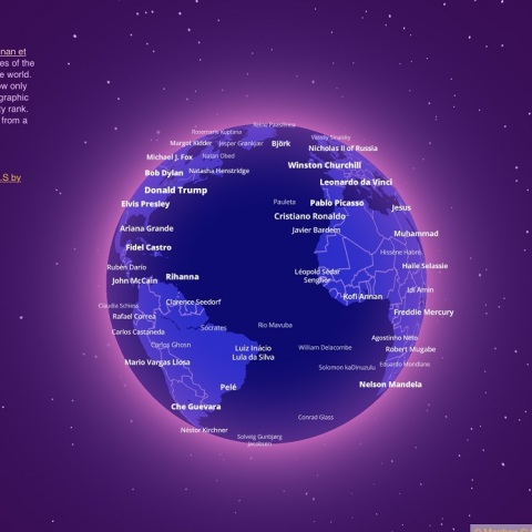 Ο διαδραστικός χάρτης «Notable people» 