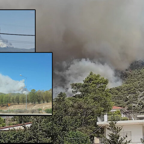 Μεγάλη φωτιά στη Νέα Πέραμο