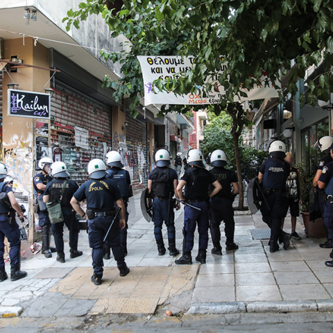 Μικροεπεισόδια και προσαγωγές σε διαμαρτυρία για τα έργα του Μετρό στα Εξάρχεια