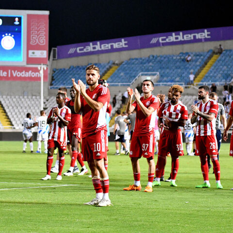 Ο Ολυμπιακός έκανε το πρώτο βήμα για την πρόκρισή του στον επόμενο γύρο του Γιουρόπα Λιγκ