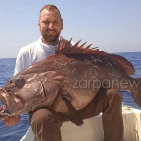 Ψάρι 42 κιλών έβγαλαν δύο φίλοι στα Χανιά